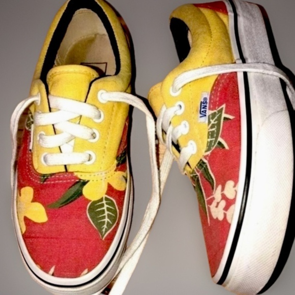 Vans van doren Unisex Womens 5 Mens 3 Hawaiian flowers floral